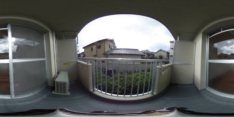 パノラマ画像バルコニー