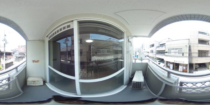 パノラマ画像バルコニー