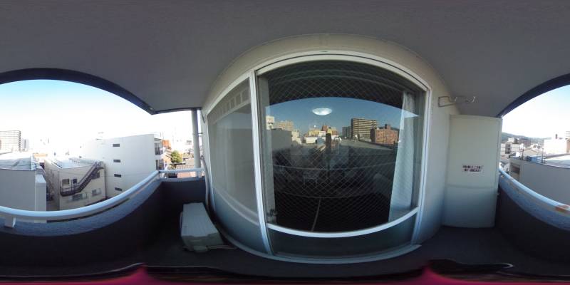 パノラマ画像バルコニー