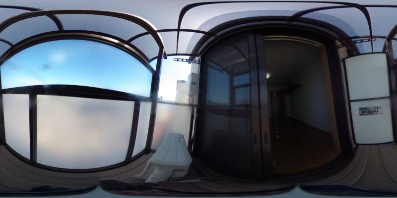 パノラマ画像バルコニー