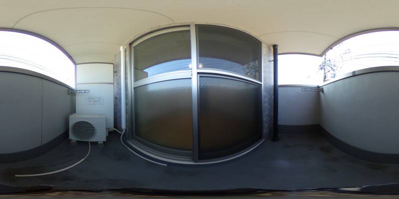 パノラマ画像バルコニー