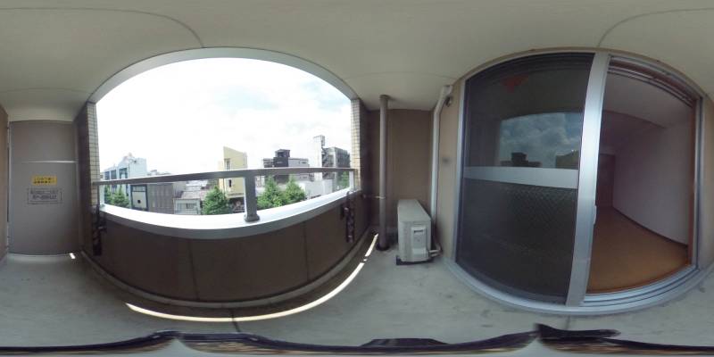 パノラマ画像バルコニー