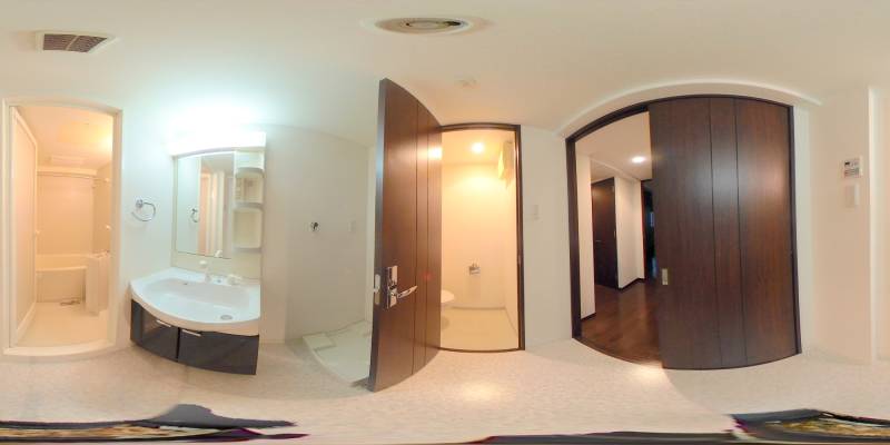 パノラマ画像洗面所