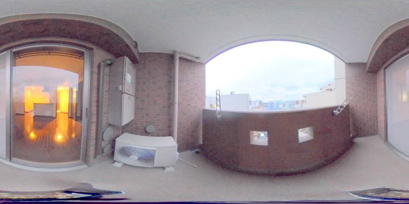 パノラマ画像バルコニー