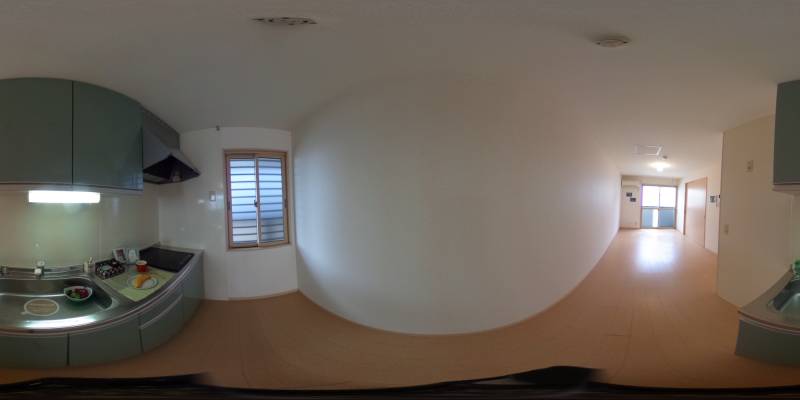 パノラマ画像キッチン