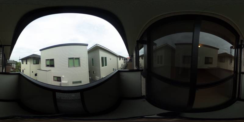 パノラマ画像バルコニー