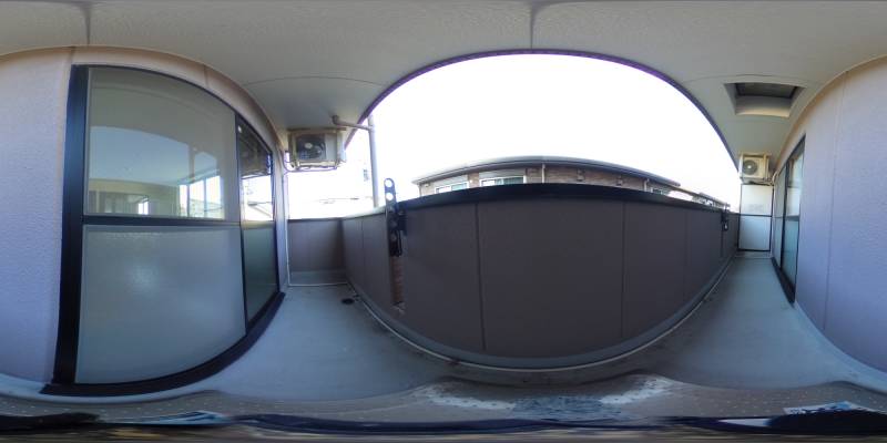 パノラマ画像バルコニー