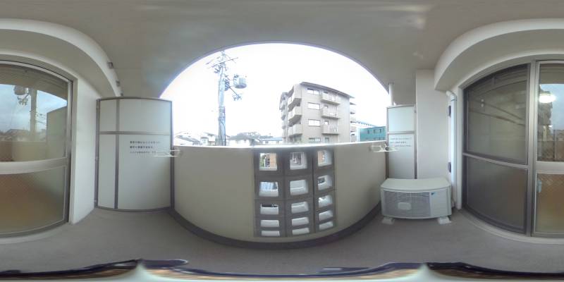 パノラマ画像バルコニー