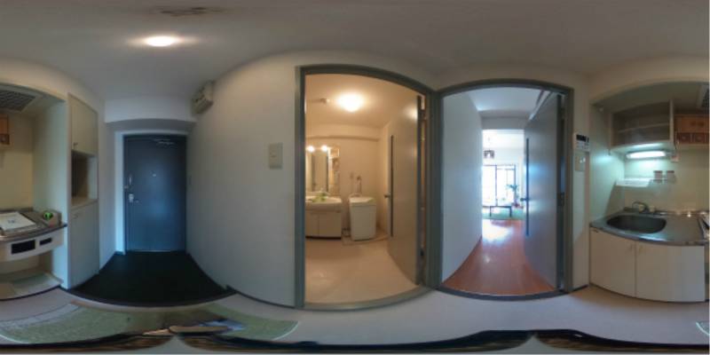 パノラマ画像キッチン