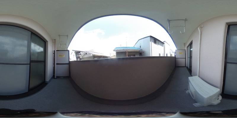 パノラマ画像バルコニー