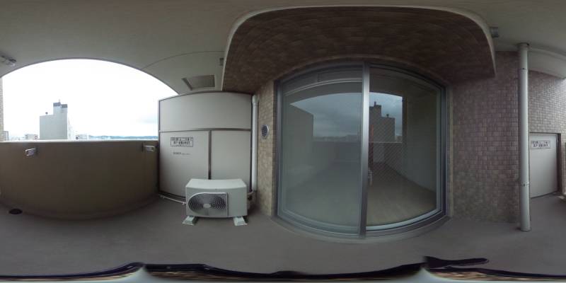 パノラマ画像バルコニー