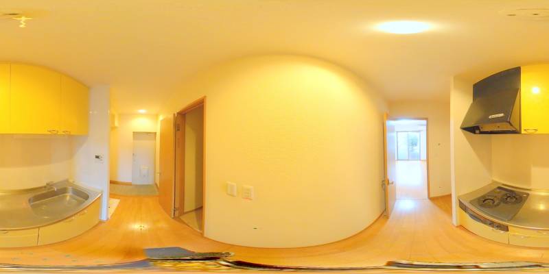 パノラマ画像キッチン