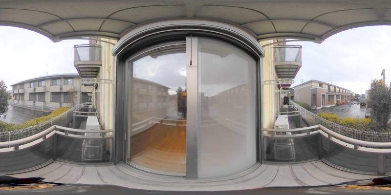 パノラマ画像バルコニー