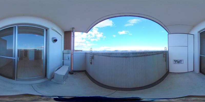 パノラマ画像バルコニー