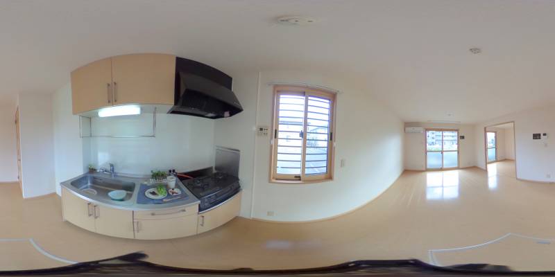 パノラマ画像キッチン