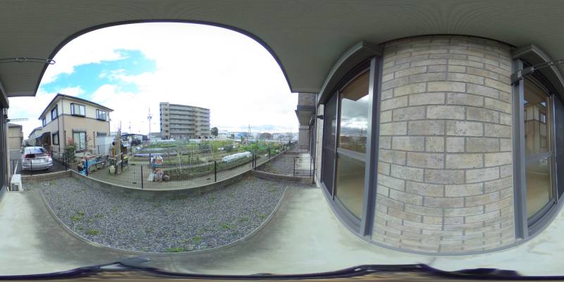 パノラマ画像バルコニー