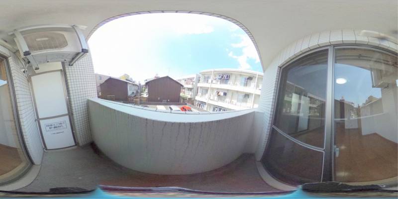 パノラマ画像バルコニー