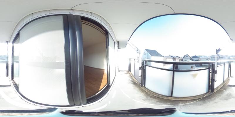 パノラマ画像バルコニー