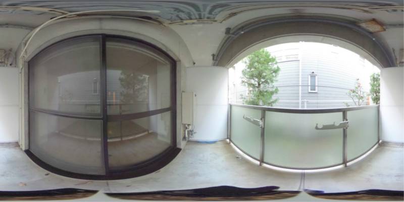 パノラマ画像バルコニー