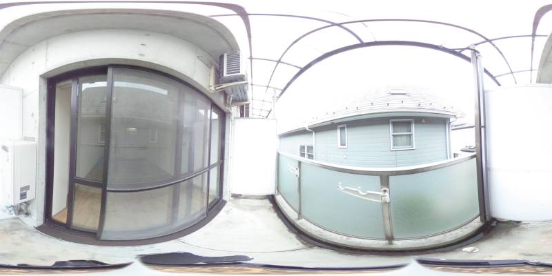 パノラマ画像バルコニー