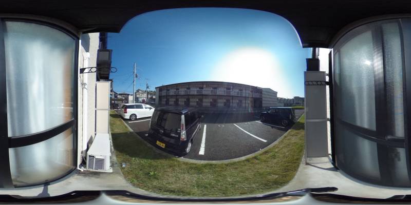 パノラマ画像バルコニー