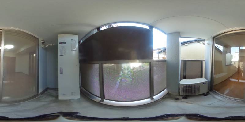 パノラマ画像バルコニー