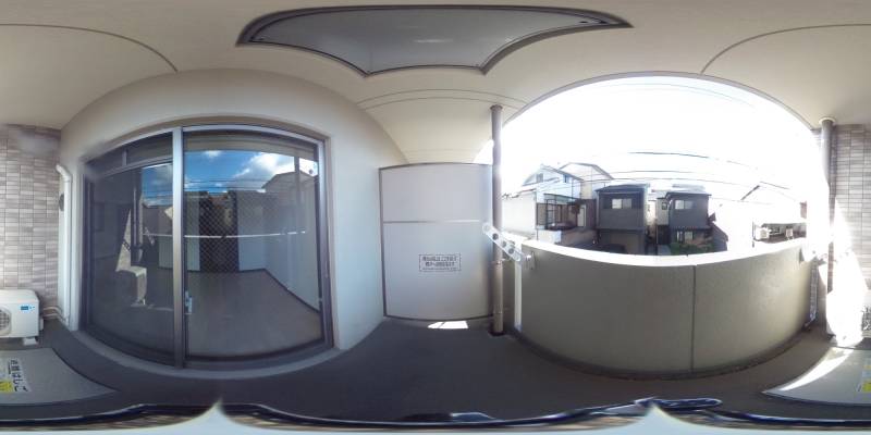 パノラマ画像バルコニー