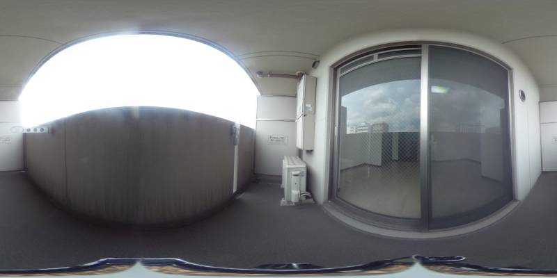 パノラマ画像バルコニー