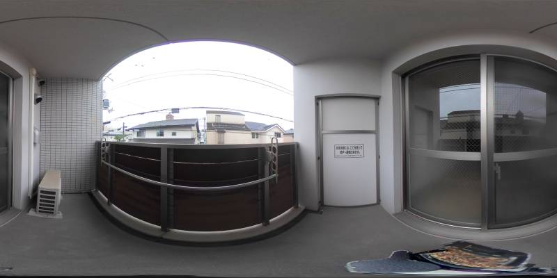 パノラマ画像バルコニー