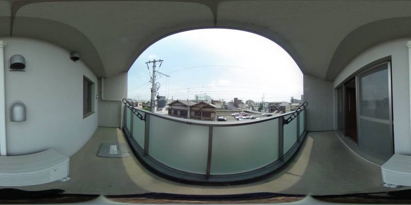 パノラマ画像バルコニー