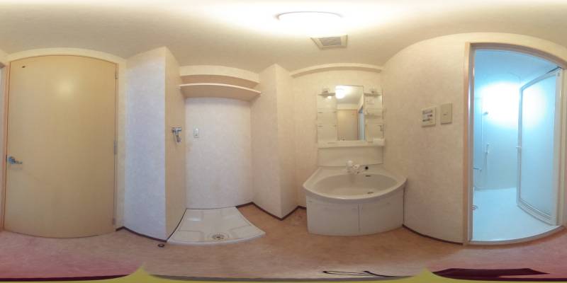 パノラマ画像洗面所