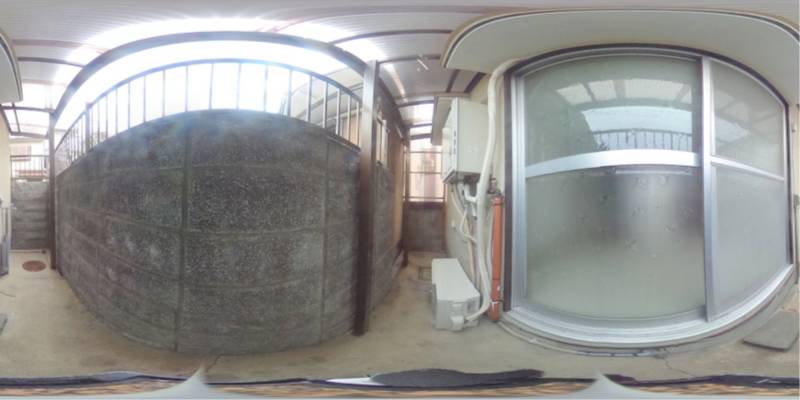 パノラマ画像庭