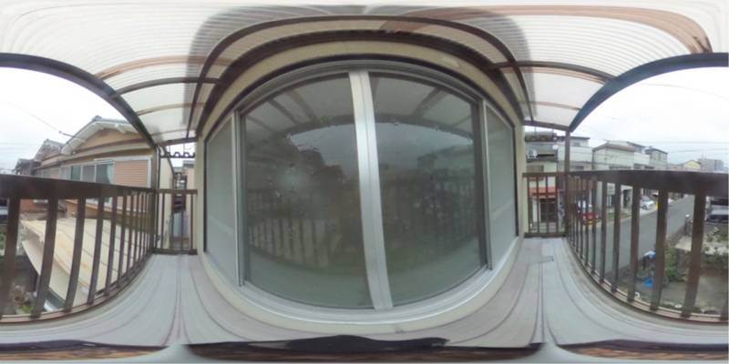 パノラマ画像バルコニー