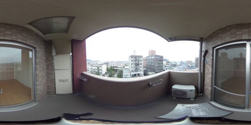パノラマ画像バルコニー