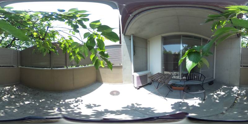 パノラマ画像バルコニー