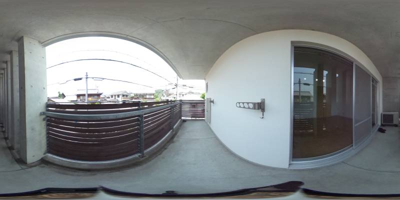 パノラマ画像バルコニー