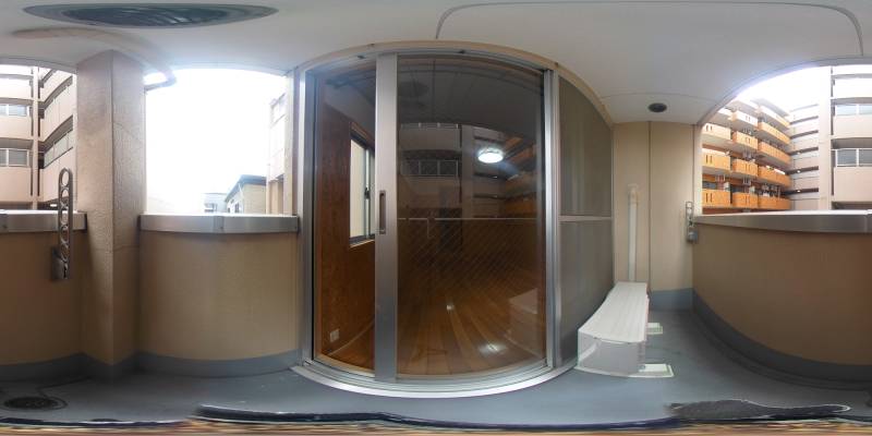 パノラマ画像バルコニー