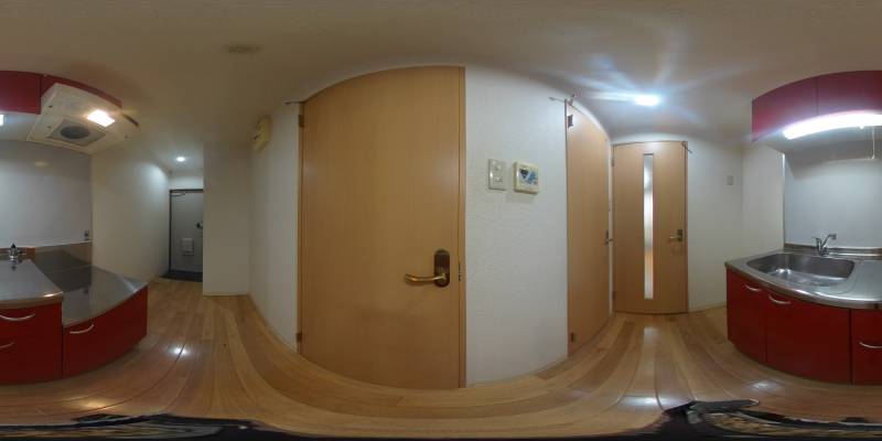 パノラマ画像キッチン