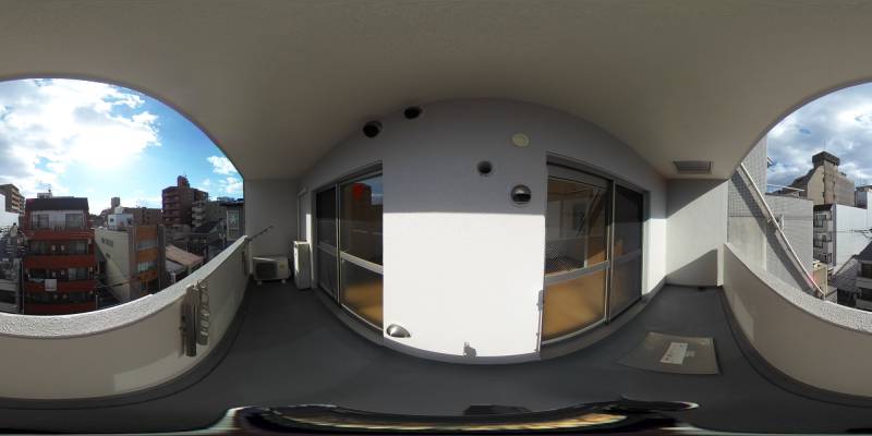 パノラマ画像バルコニー