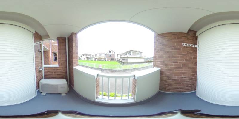 パノラマ画像バルコニー