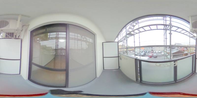 パノラマ画像バルコニー