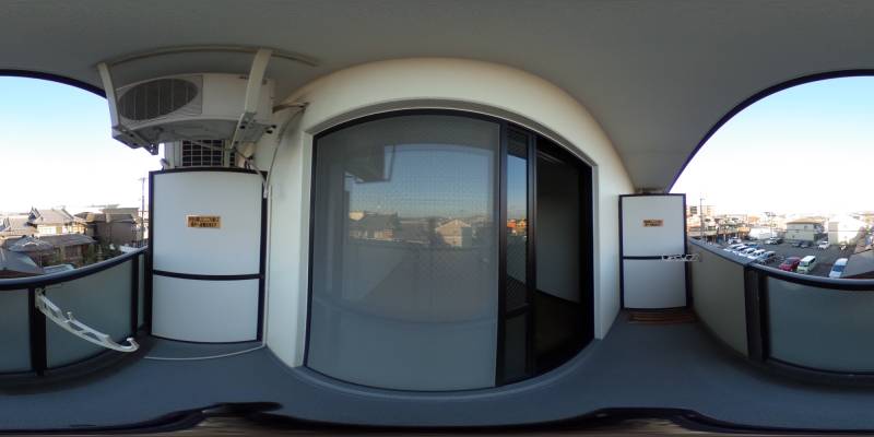 パノラマ画像バルコニー