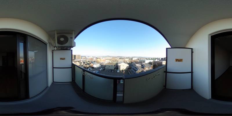 パノラマ画像バルコニー