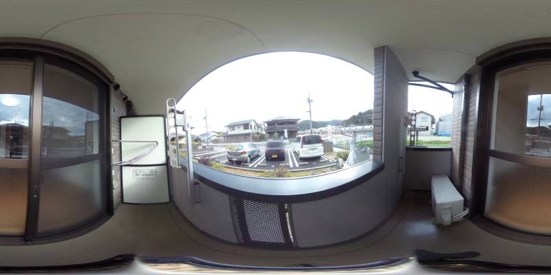 パノラマ画像バルコニー