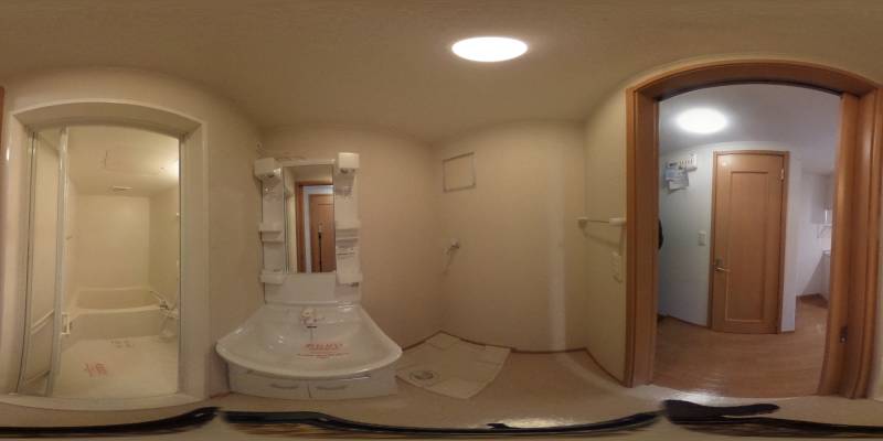 パノラマ画像バスルーム