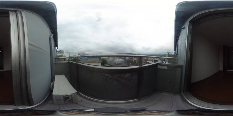 パノラマ画像バルコニー