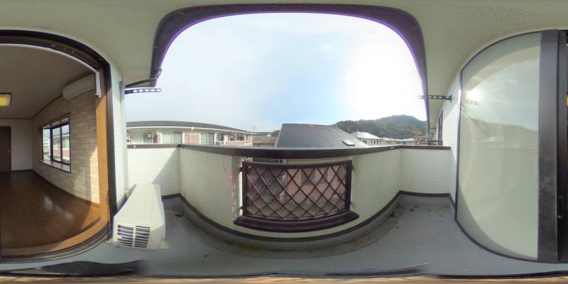 パノラマ画像バルコニー