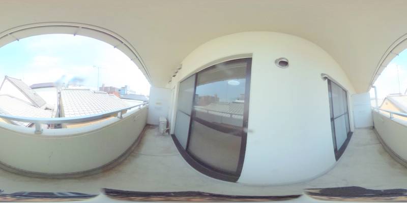 パノラマ画像バルコニー