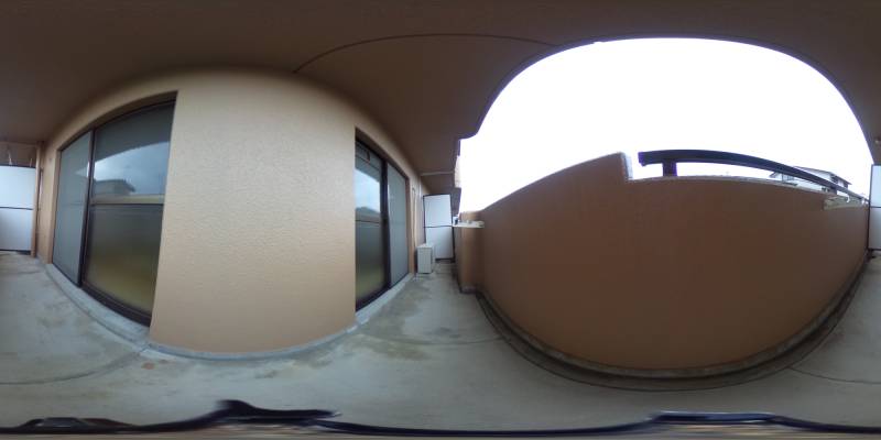 パノラマ画像バルコニー