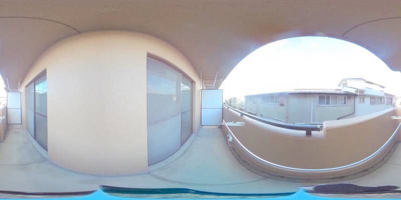 パノラマ画像バルコニー